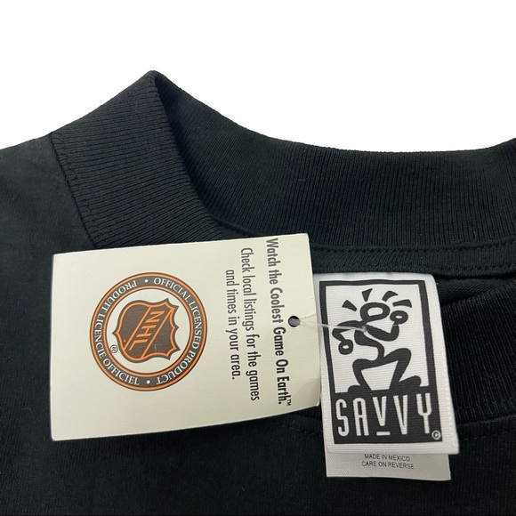 *SOLD!* Rare Vintage 90s NHL Deadstock LA Kings Savvy Hockey T-Shirt - Picture 12 of 13